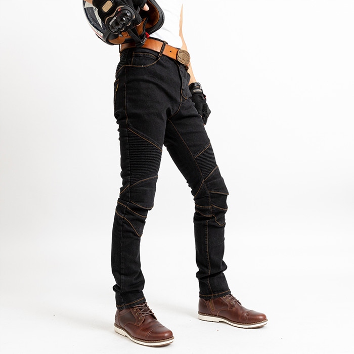 SPODNIE MOTOCYKLOWE BOJÓWKI MĘSKIE JEANSY KEVLAR XXS-4XL Producent inny