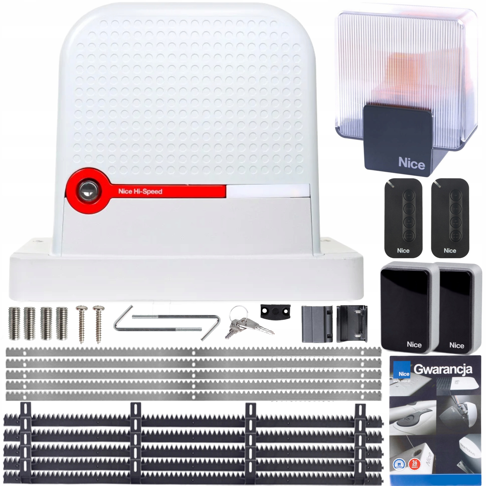 Sada Nice Robus 600 Hi-speed 2x MyGO4 pro posuvné brány, vestavěná Wifi