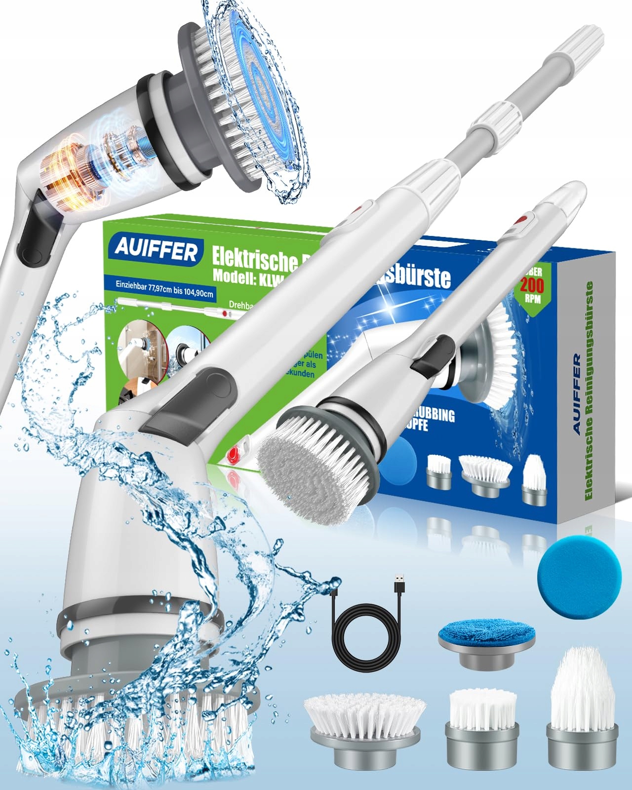 Levně Elektrický čisticí kartáč Auiffer