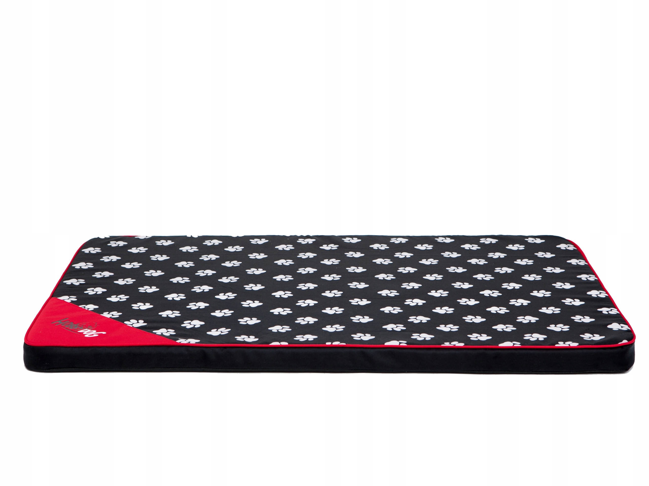 Levně Matrace Light, Pelíšek Hobbydog velká XL 120x80 cm, černá s tlapkami