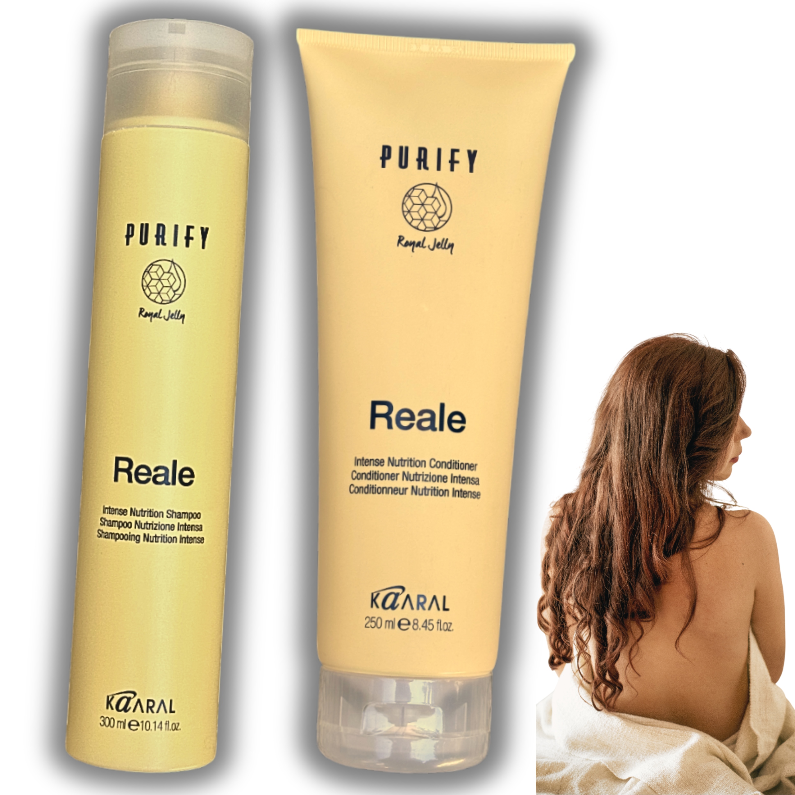 Set Kaaral Reale Regenerace a hydratace vlasů Šampon kondicionér 550 ml