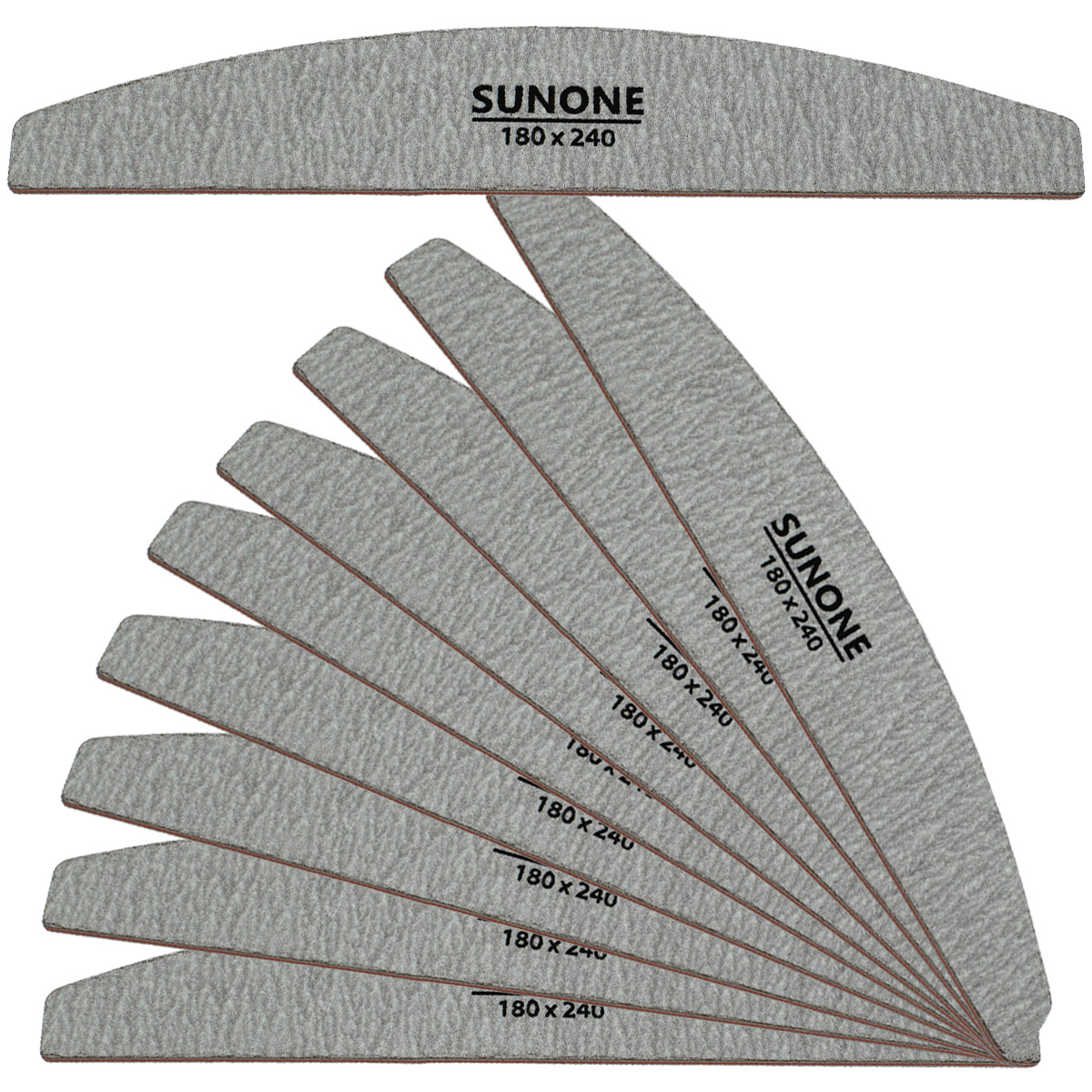 

Sunone Pilnik manicure 10szt łódka zebra 180/240