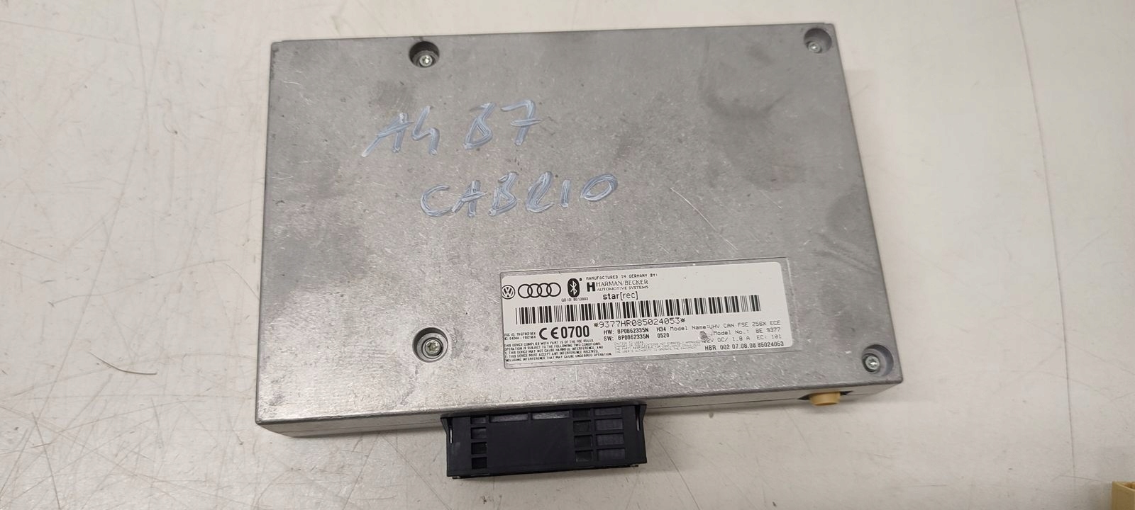 module bluetooth aerial Audi A4 B7 Cabrio 2,0 TDI