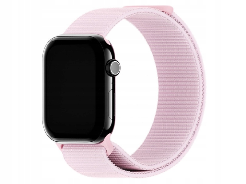 Pasek Holdit Nylon do Apple Watch 4/5/6/7/8/9/10/SE/Ultra 1/2 Różowy