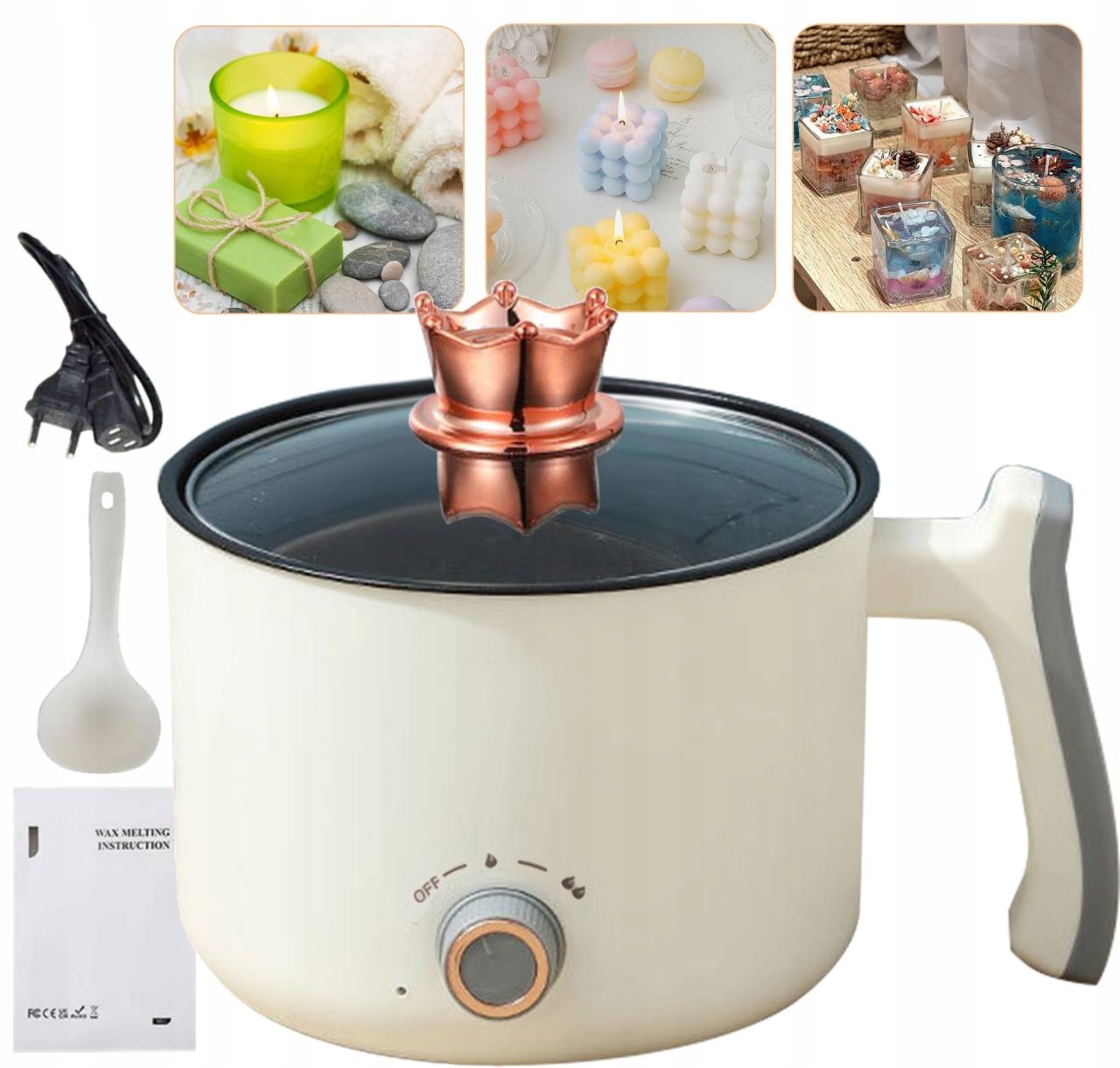 Zařízení Na Tavení Vosku Ohřívač 1.5 L Regulace Topeniště Ac 220V