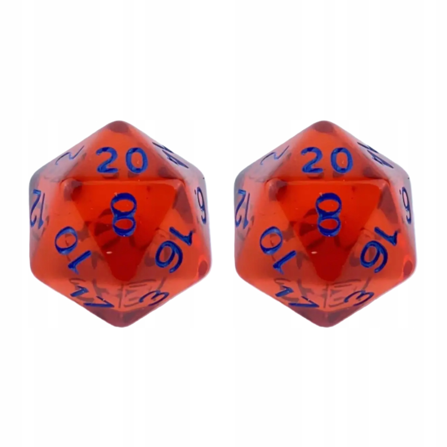 ZESTAW 2 KOSTEK K20 RPG TECHNOLOGICZNA REBELIA KOŚĆ DWUDZIESTOŚCIENNA