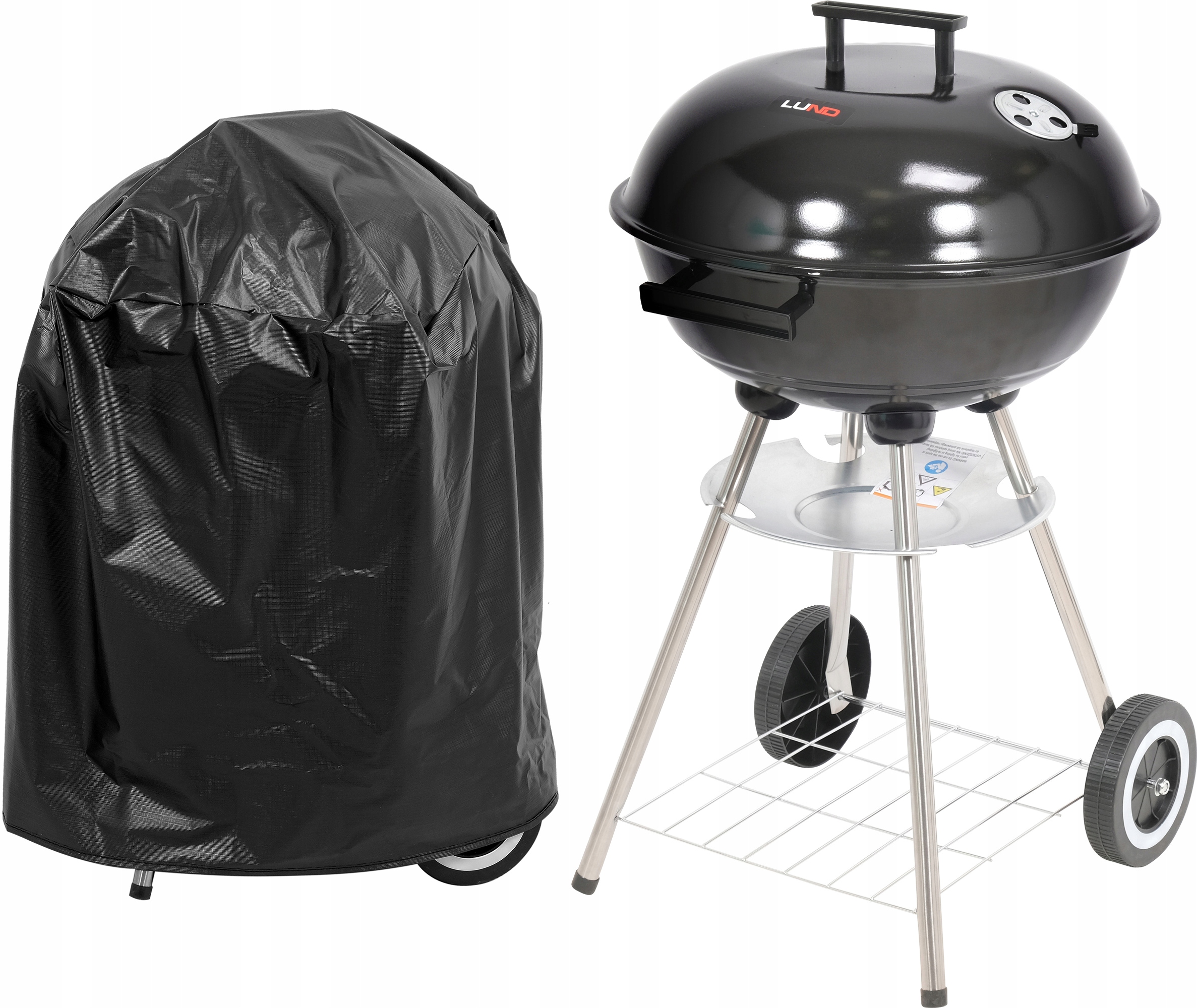 

Grill Grill Węglowy Okrągły Z Pokrywą Pokrowiec