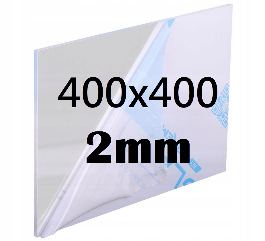 

Bezbarwna płyta Pleksi akrylowa wymiar 400x400x2mm