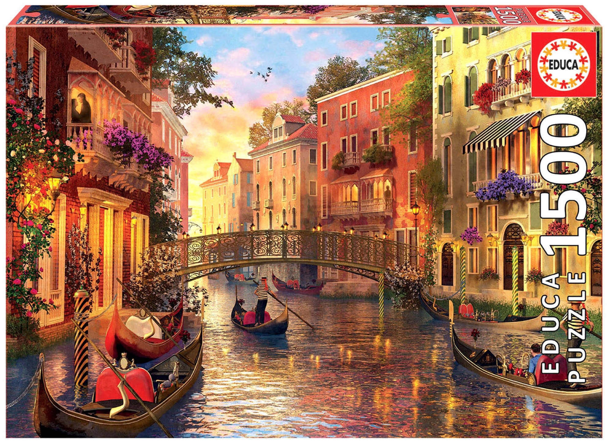

Educa Puzzle 1500 el Zachód słońca w Wenecji