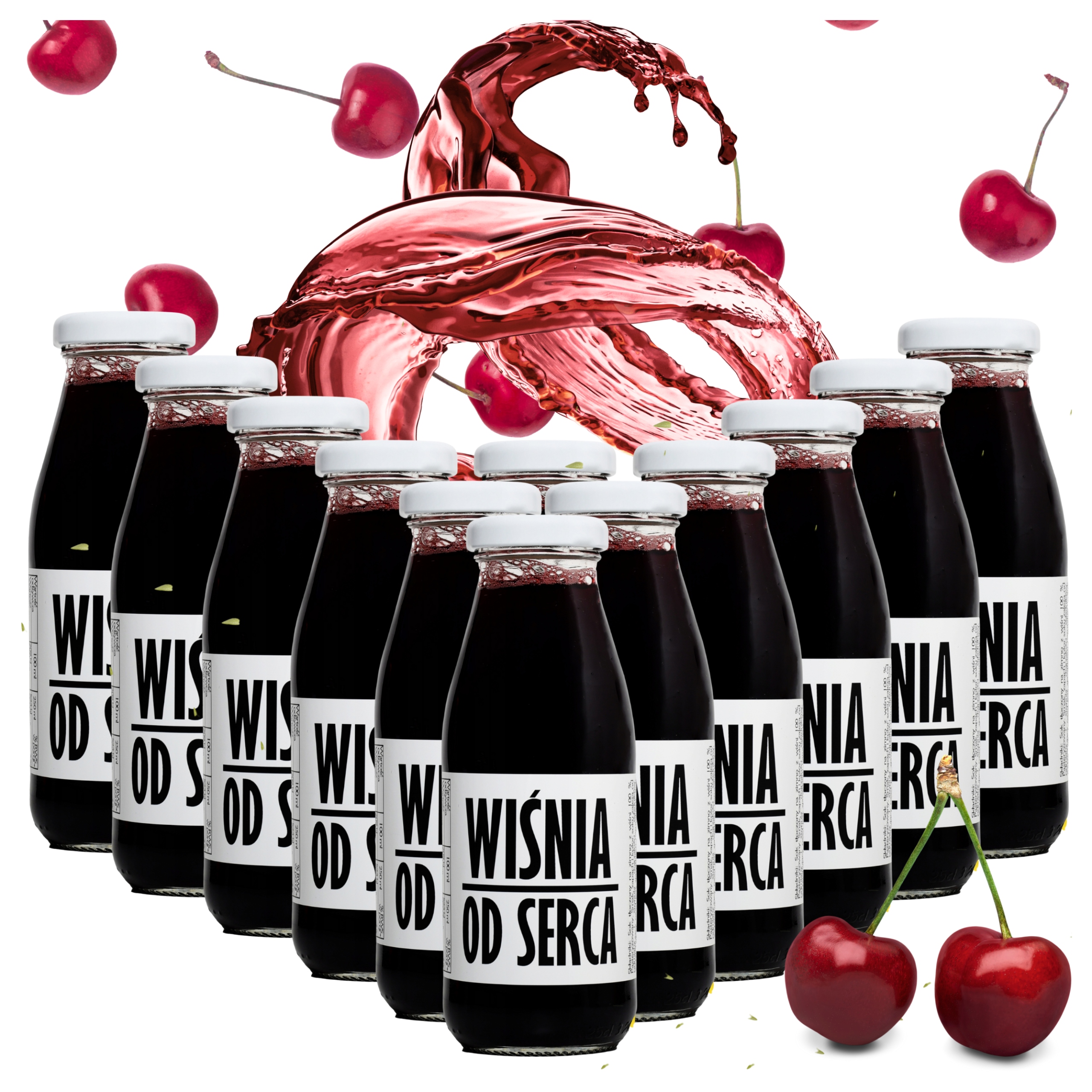 Sok z wiśni Wiśniowy 100% Wiśnia Nfc Regeneracja Bóle mięśni Sen 12x250ml