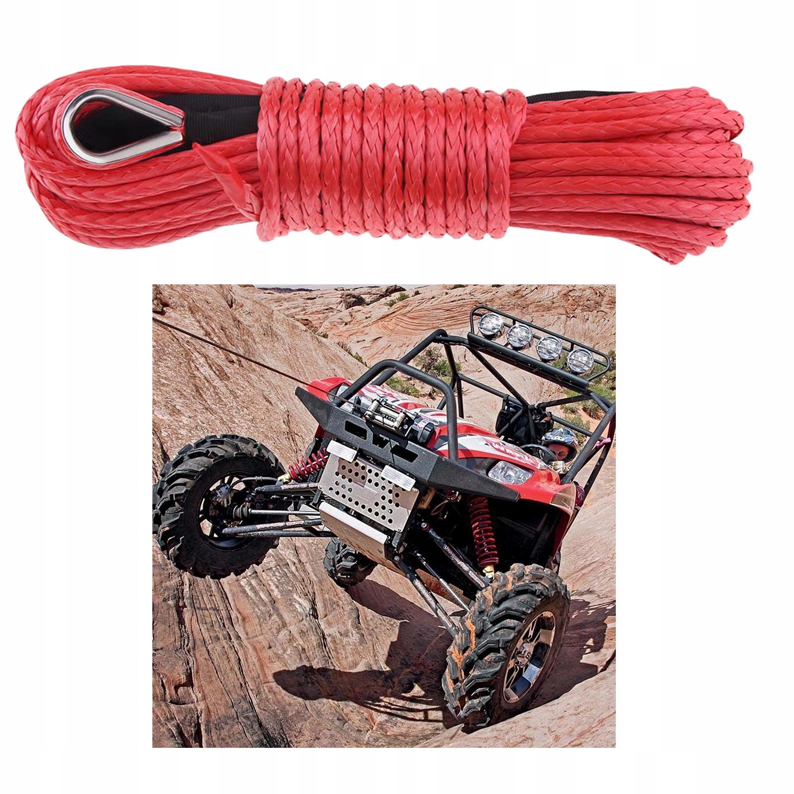 Wytrzymała syntetyczna linka wyciągarki 1/4 cala EAN (GTIN) 6963896421387