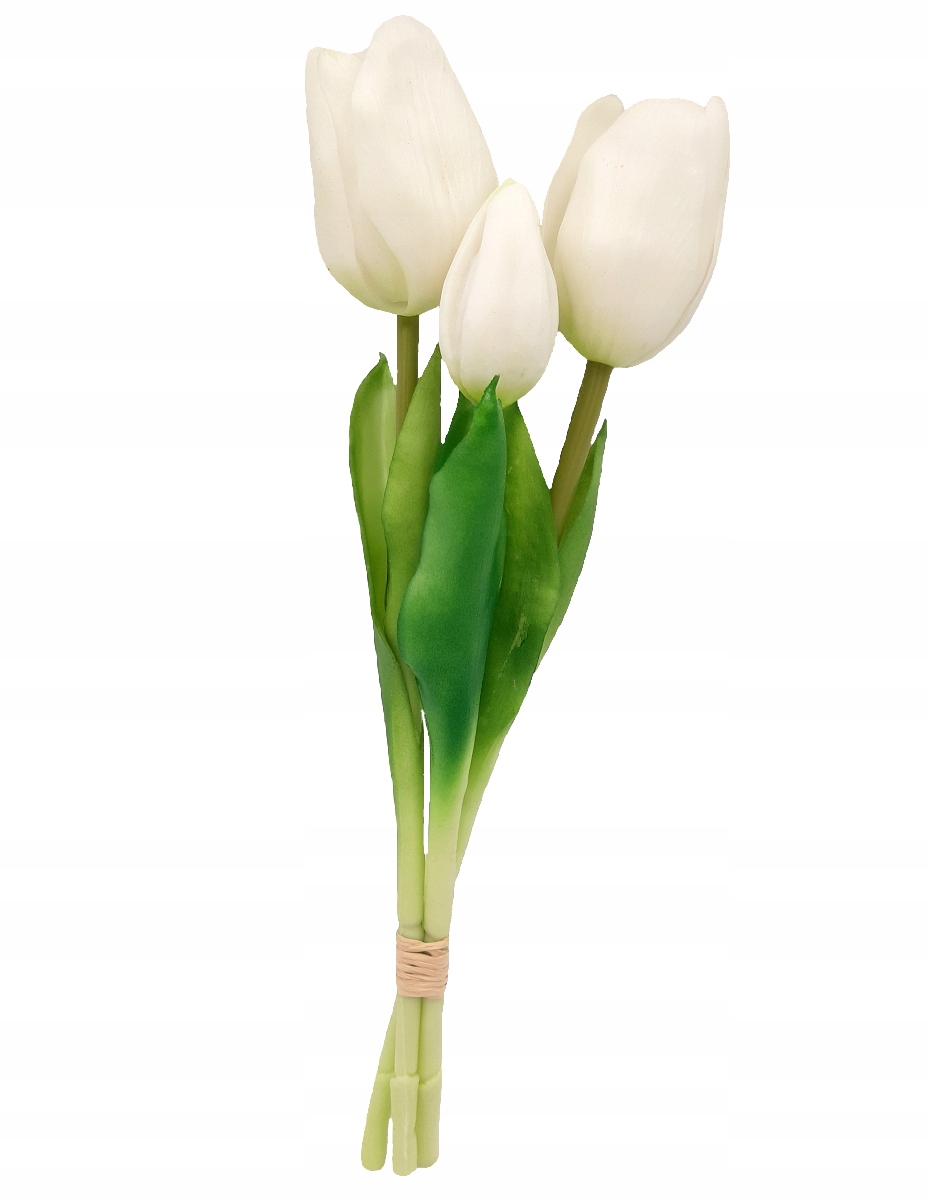 

Tulipan Silikonowy Tulipany Bukiet Białe 29 cm