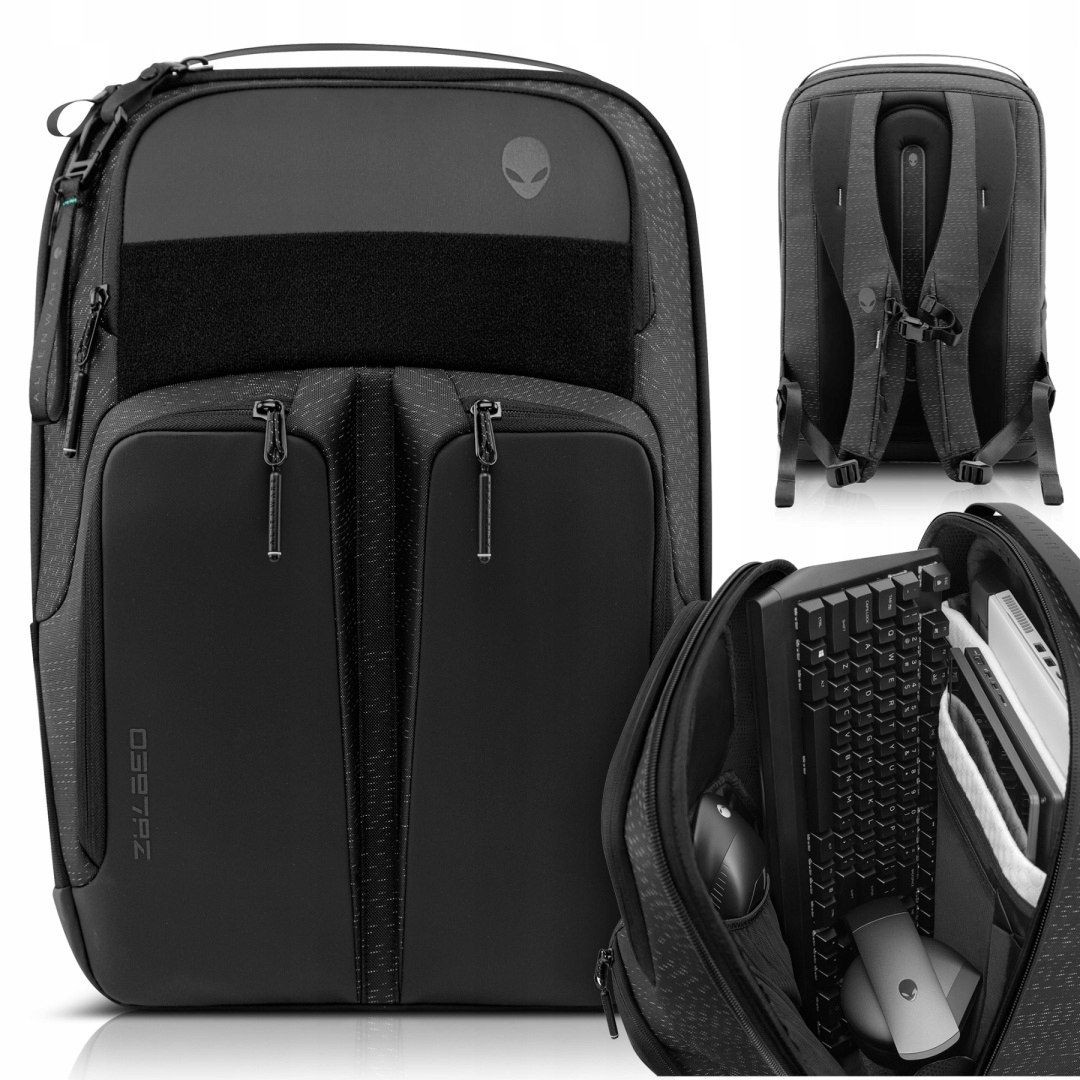 DELL ALIENWARE 17 DUŻY PLECAK DLA GRACZA 4 KOMORY LAPTOP 14" - 17,3"