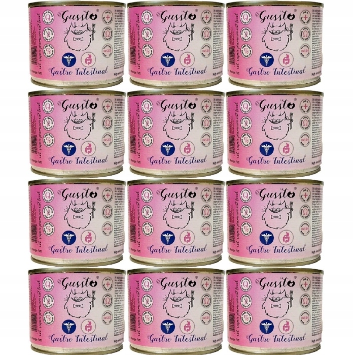 Gussto Vet Gastro Karma Dla Kota Indyk 12x200g