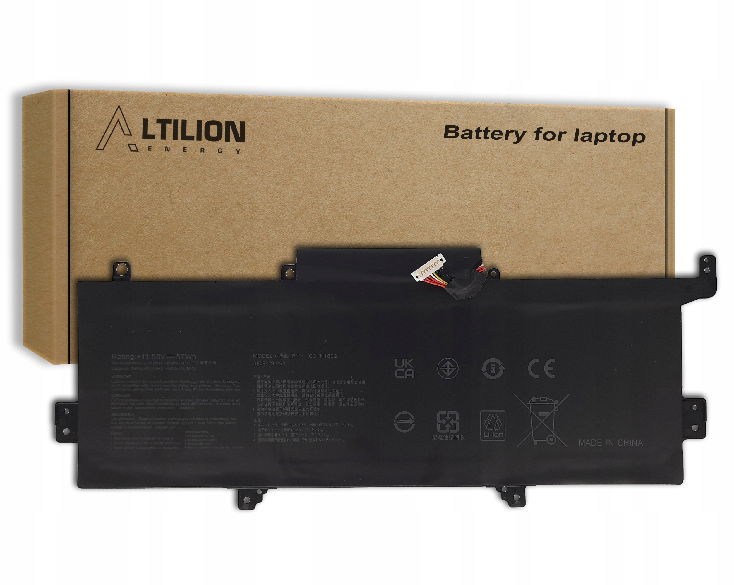 Batéria C31N1602 pre Asus ZenBook UX330U UX330UA