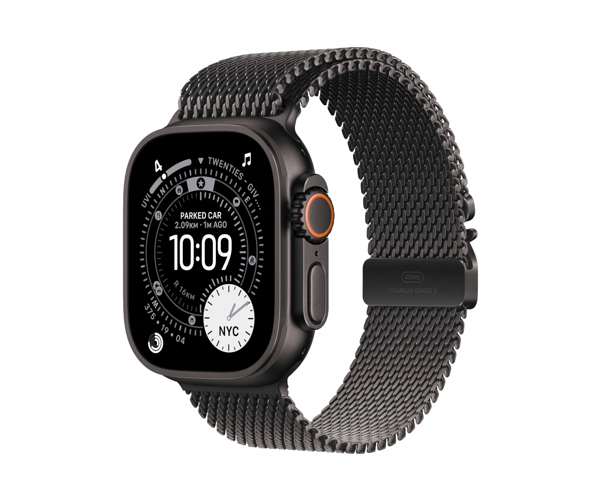 Apple Watch Ultra 3 Gps Lte 49mm Czarny tytan z bransoletą mediolańską M