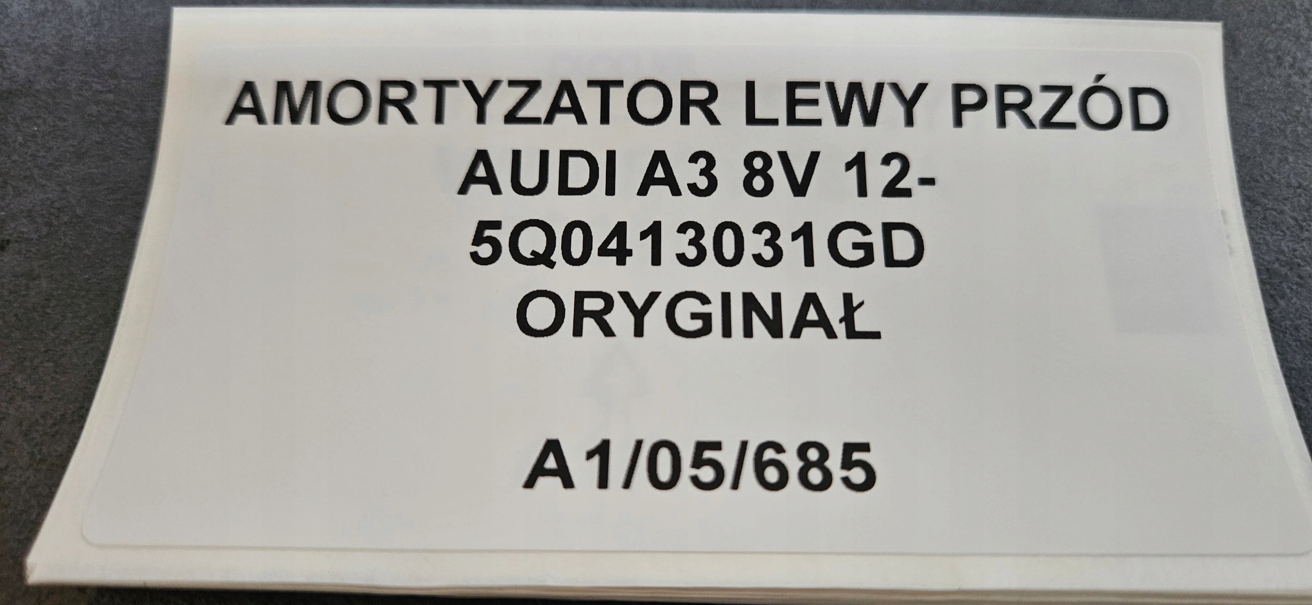 shock absorber left front AUDI A3 8V 12- 5Q0413031GD