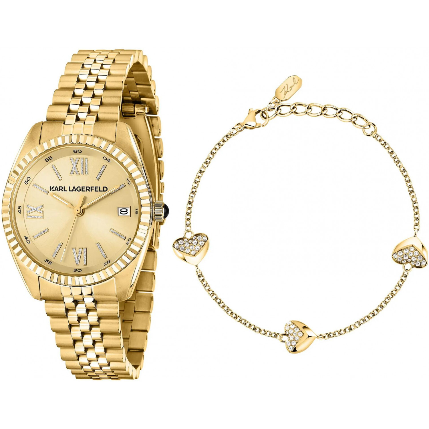 Dámské hodinky Karl Lagerfeld R0553108501 zlaté