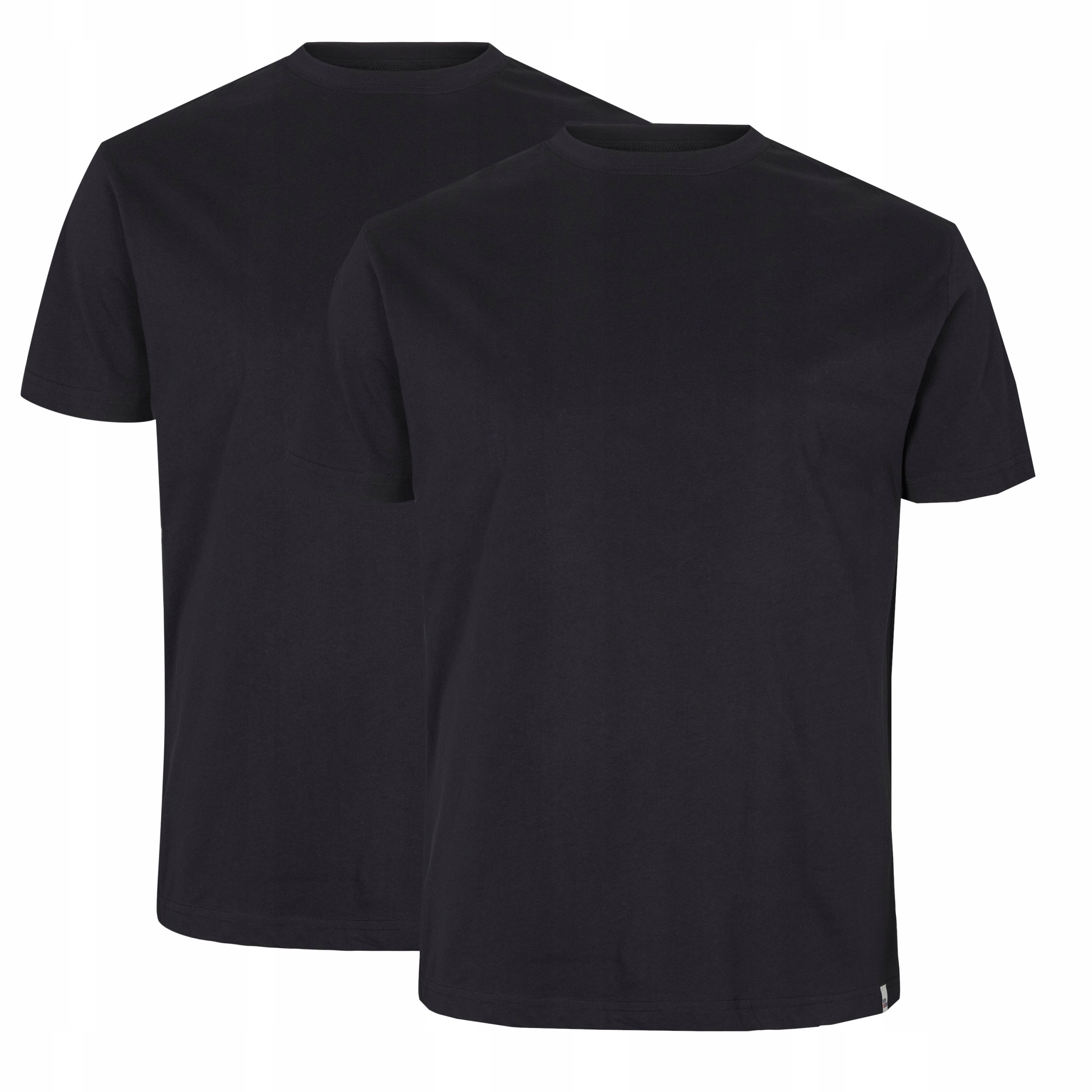 North 56°4 Denim Velké Rozměry Tričko Tričko 2-PAK Černé 4XL 142 cm