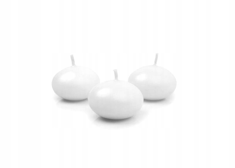 Plovoucí Svíčka Matná Bílá 4 CM 50 Ks