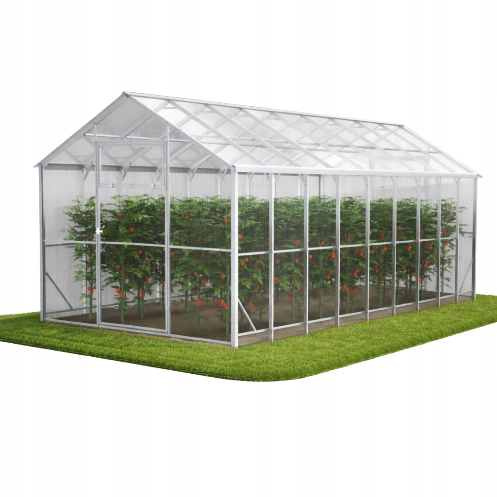 Skleník z polykarbonátu Domek 2,5x6 m profily 40x20 zahradní 6 mm polykarbonát