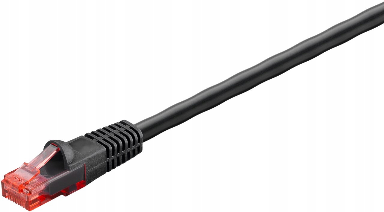 Patchcord Goobay U/UTP 6 RJ45 / RJ45 50 m czarny