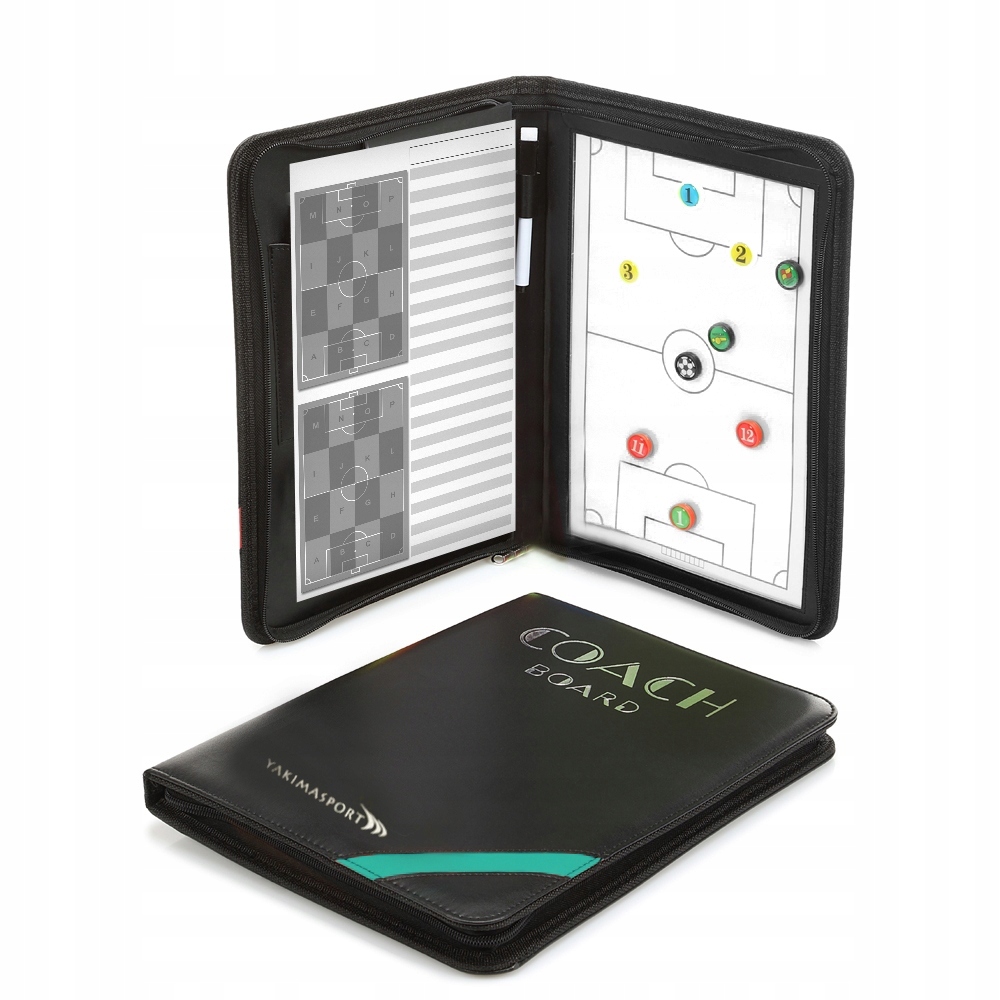 Tablica taktyczna trenerska piłka nożna dla trenera folder Blue