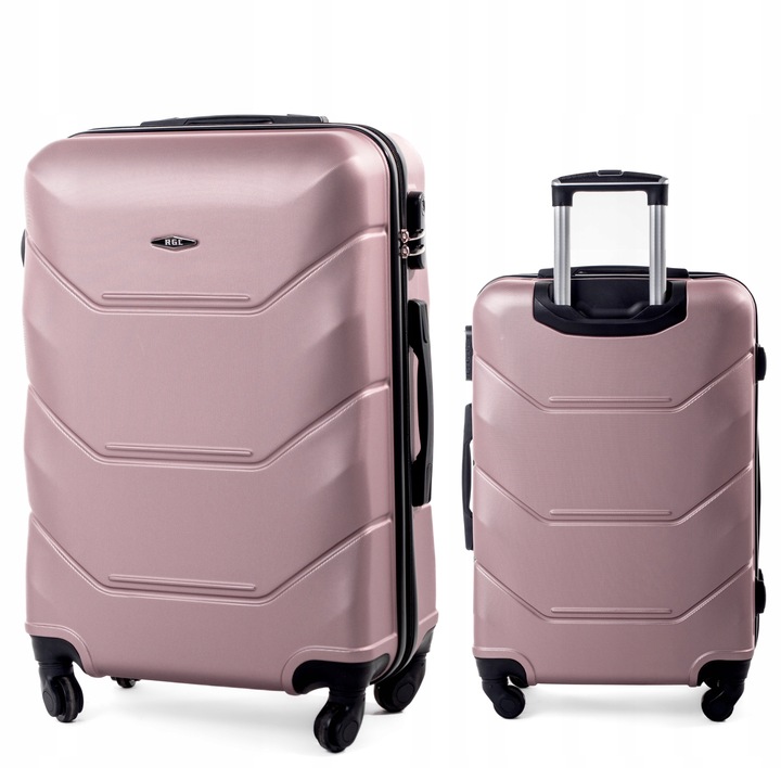 Duża Walizka Twarda Bagaż Rejestrowany Do Samolotu Abs Rose Red Rgl 70L