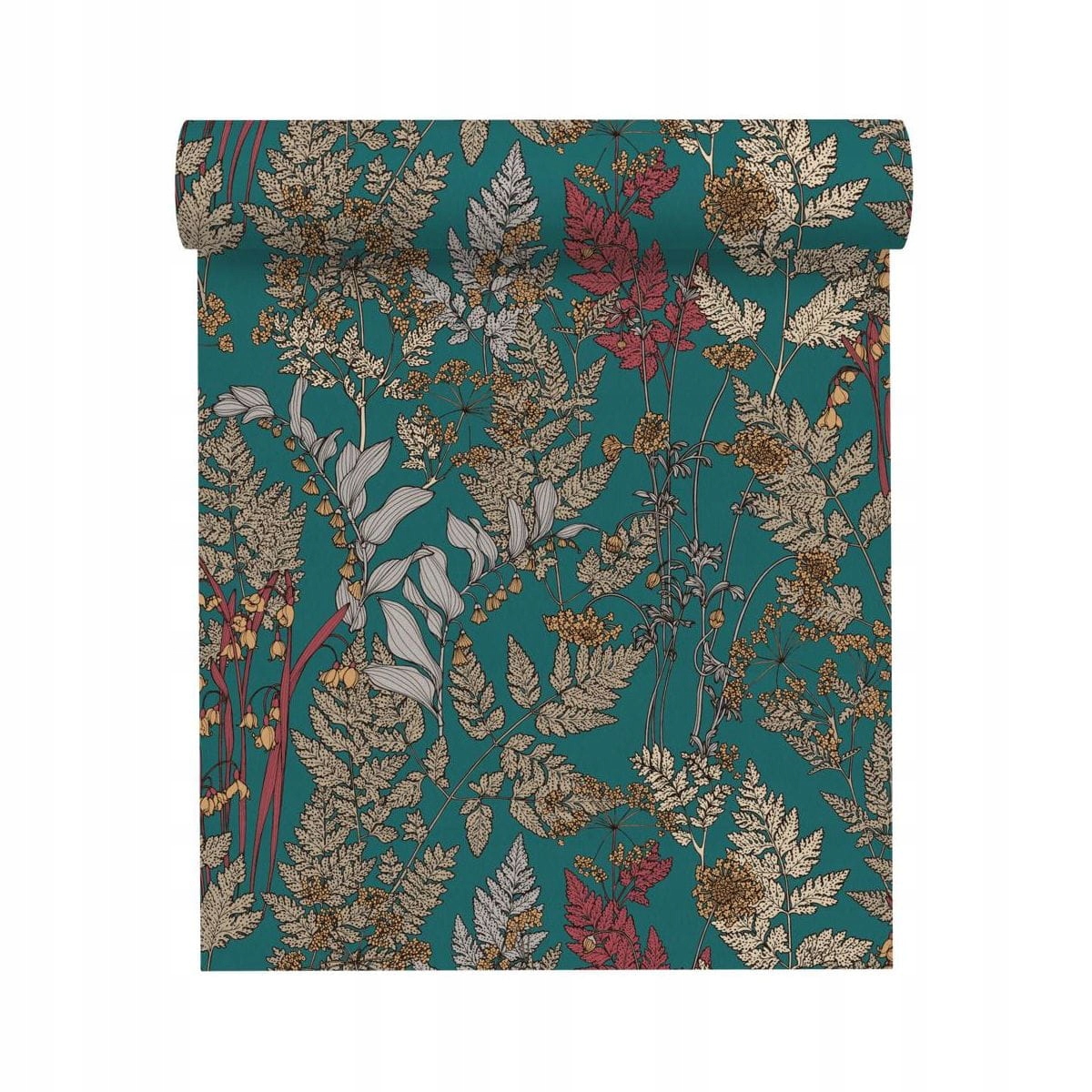 Tapeta A.s. Création Floral Impression mořská zelená