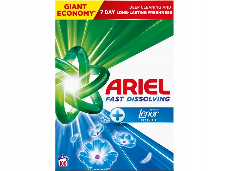 Proszek do prania Ariel Fast Dissolving Touch of Lenor Fresh Air 5.5 kg