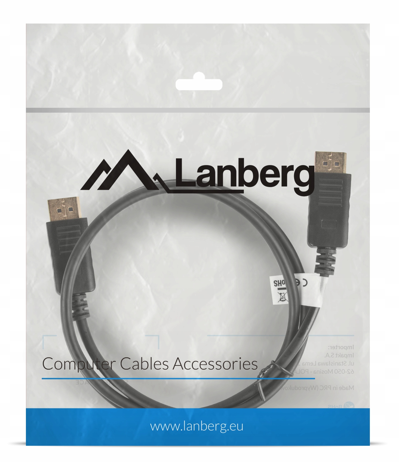 KABEL DISPLAYPORT 4K UHD Przewód DP 3m 100%CU GOLD Długość kabla 3 m