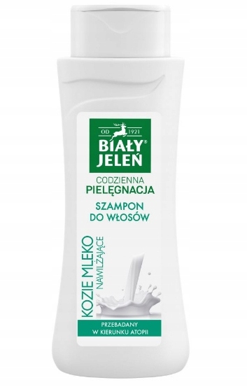 

Biały Jeleń, Szampon do włosów, Kozie mleko, 300ml