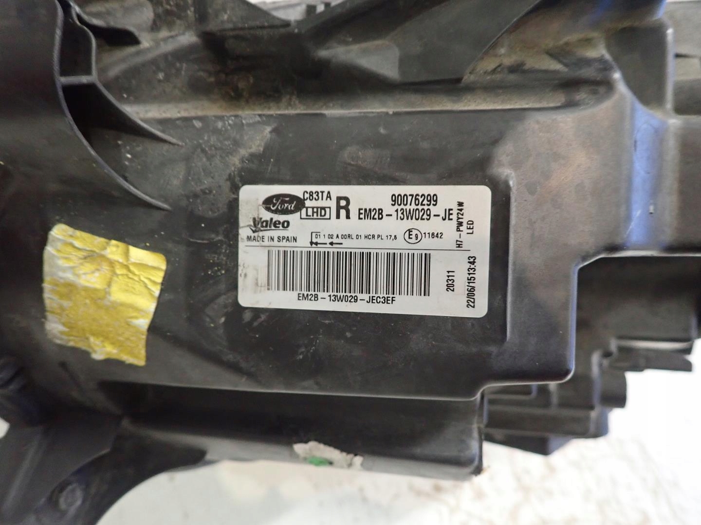 light front front right FORD S-MAX MK2 2015- LED