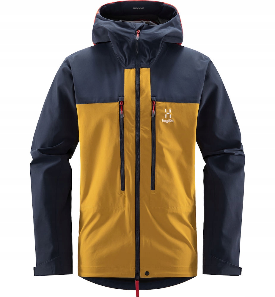 Bunda Haglöfs Roc Sight softshell pánská barva: žlutá/modrá, velikost: S