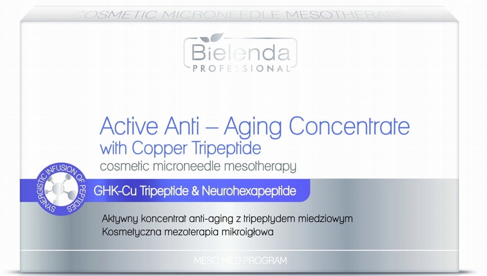 Aktywny koncentrat anti-aging z tripeptydem miedziowym 10x3ml Meso Med