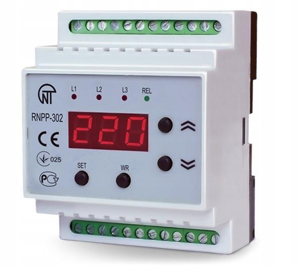 Třífázový napěťový relé RNPP-302 Novatek Electro