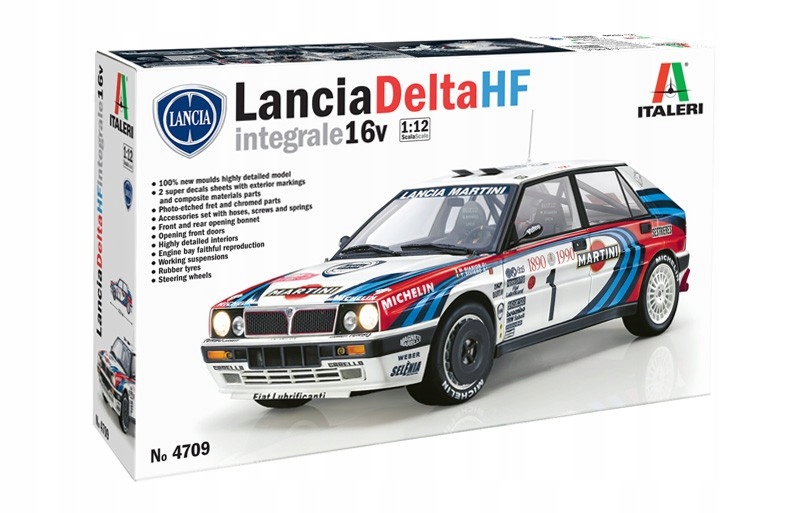 Italeri Model Kit auto 4709 Lancia Delta Hf Integrale (1:12)