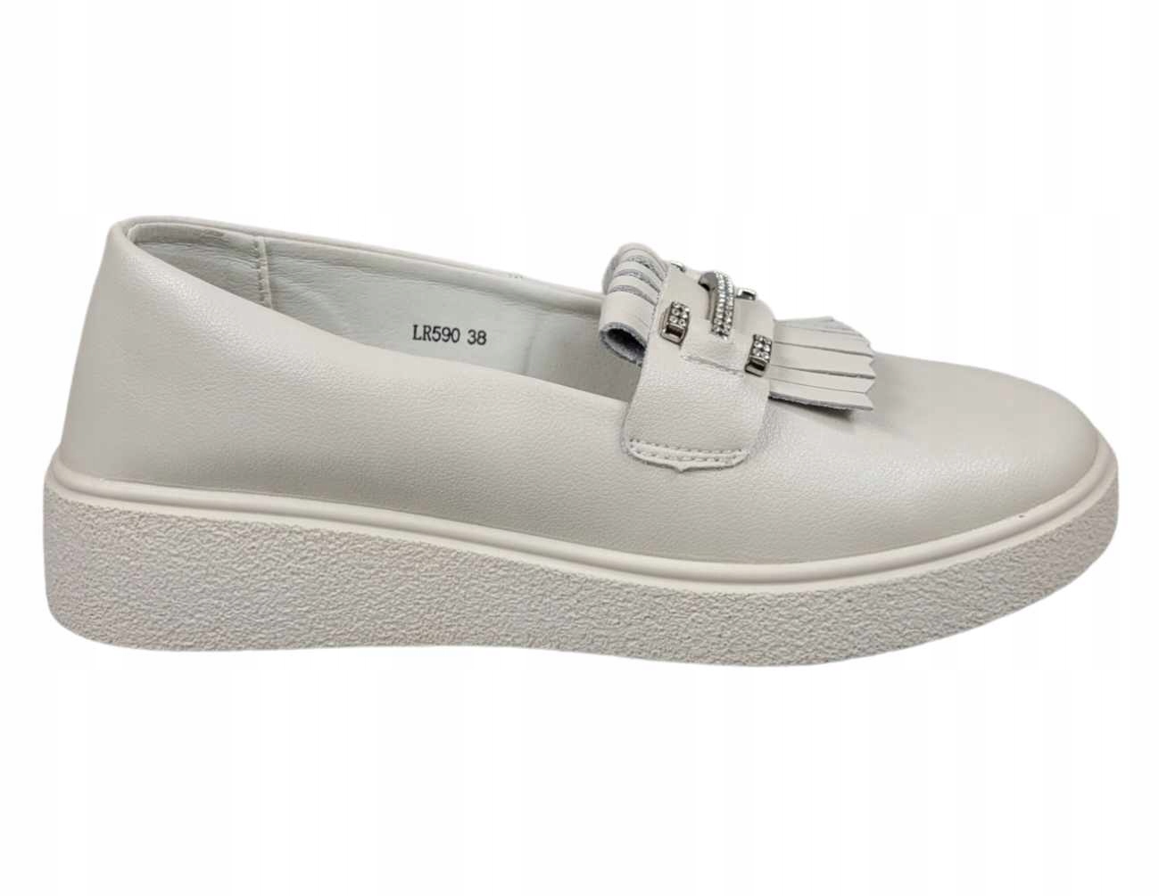 Barski Mokasíny LR590 Béžové r37