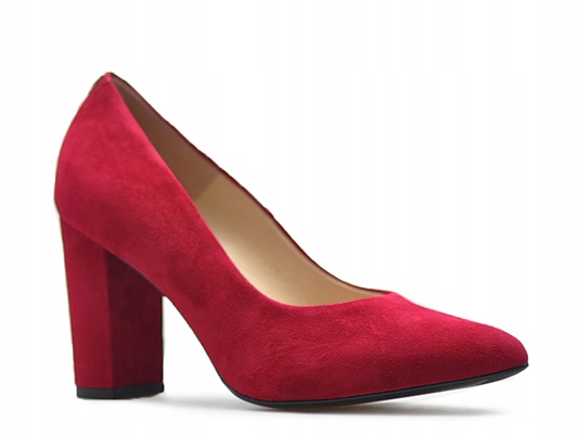 Boty Sala 9119/1432 Červené semišové Zasouvací