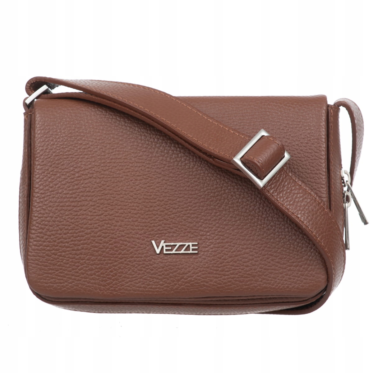 Malá kožená kabelka Vezze Vacanza Hnědá