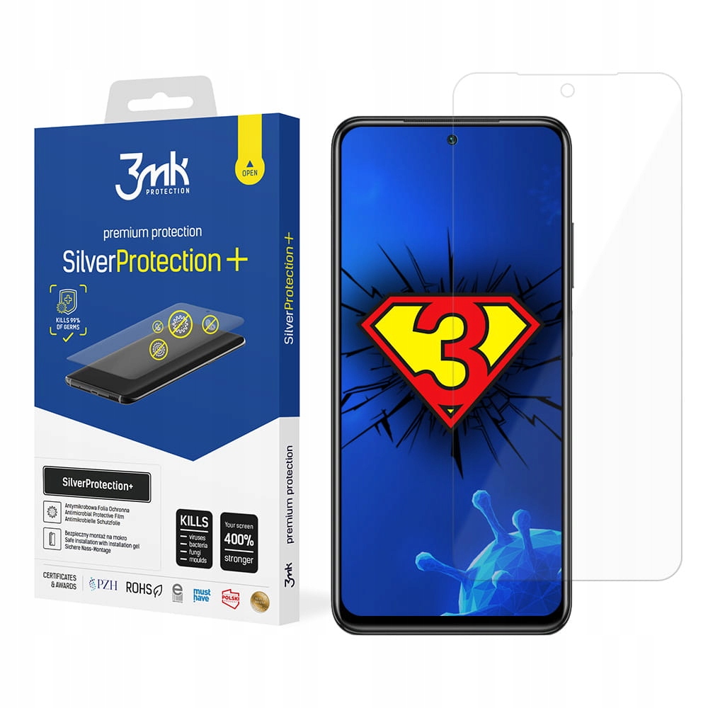 

Folia ochronna do Xiaomi Redmi Note 10 3mk Silver+