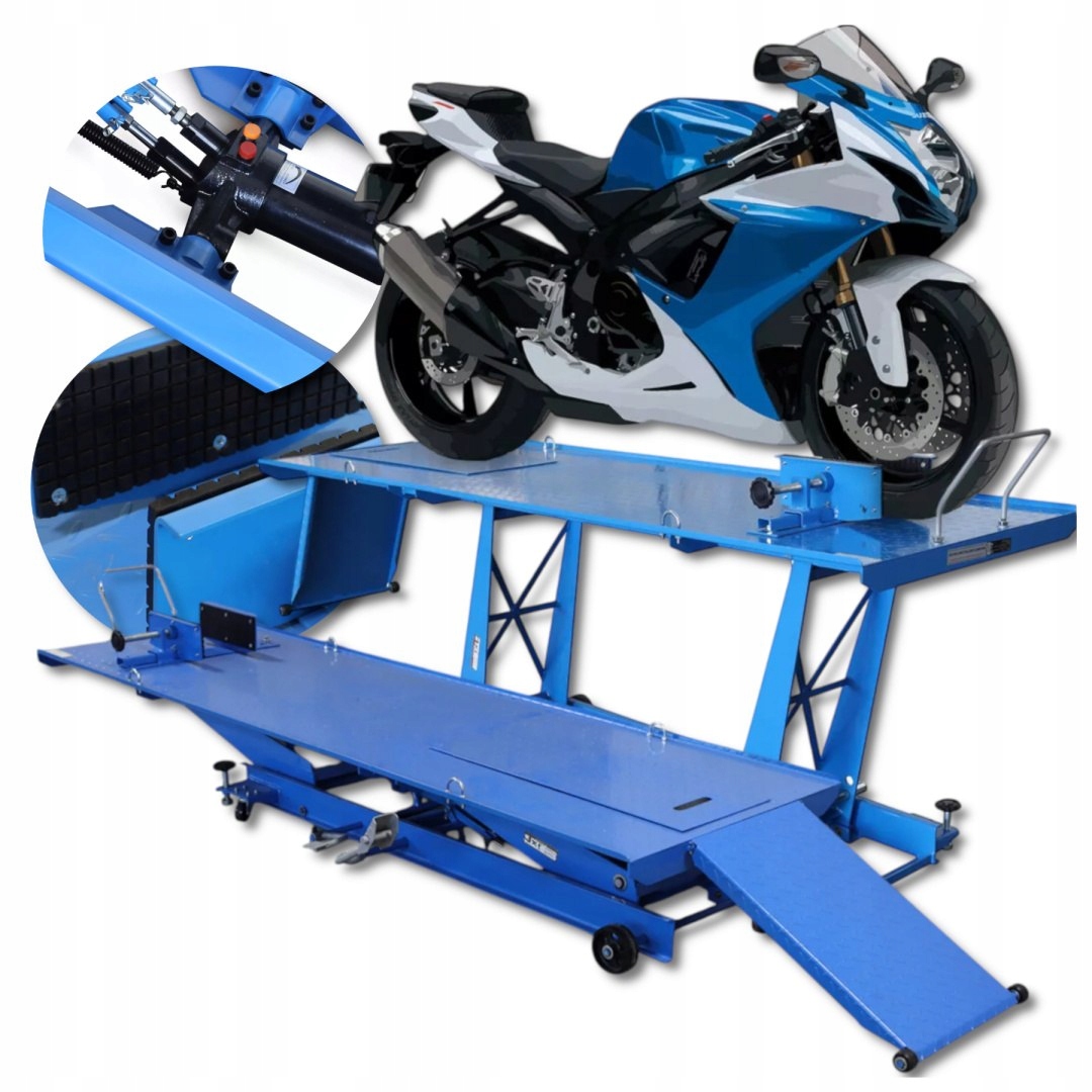 Hydraulický motocyklový zdvihák s nosnosťou do 460 kg Nastaviteľný 18-78 cm