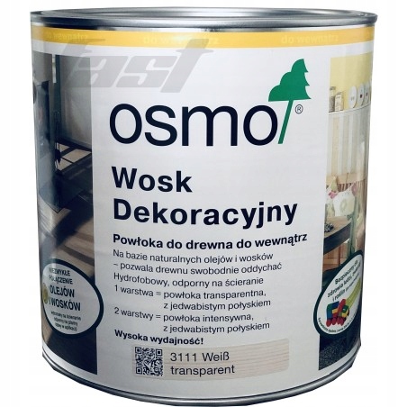 Osmo 3111 Vosk Dekorativní Azurový Bílý 0.75 l