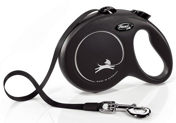 Levně Vodítko s aretací Flexi New Classic páska L 5 m černá