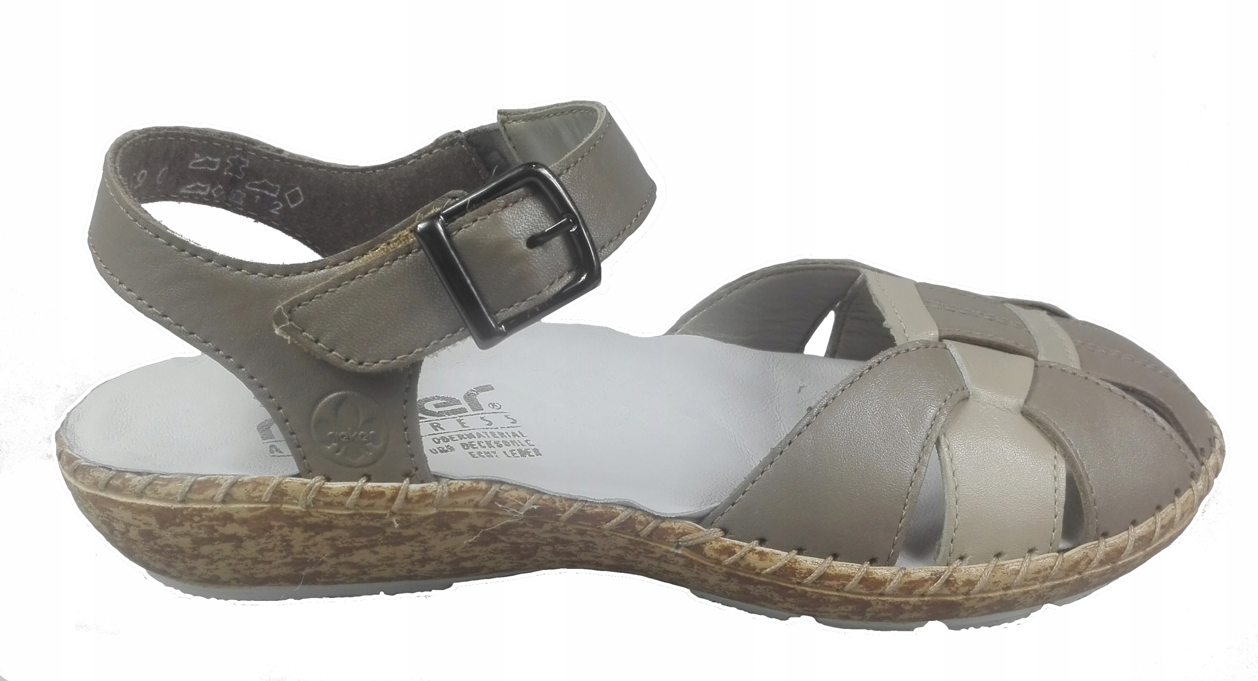 Rieker Sandály 44860-64 Béžová r37