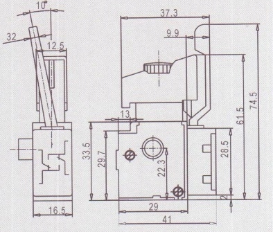 Wyłącznik włącznik wiertarki CELMA 6A FA2-6/1BEK Rodzaj włącznik