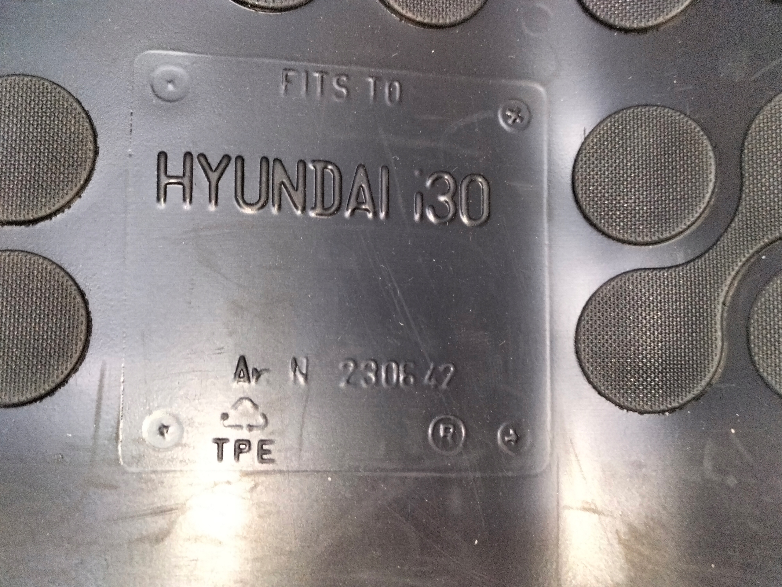 Mata mats mat rubber boot rear part HYUNDAI I30 III 17- HB