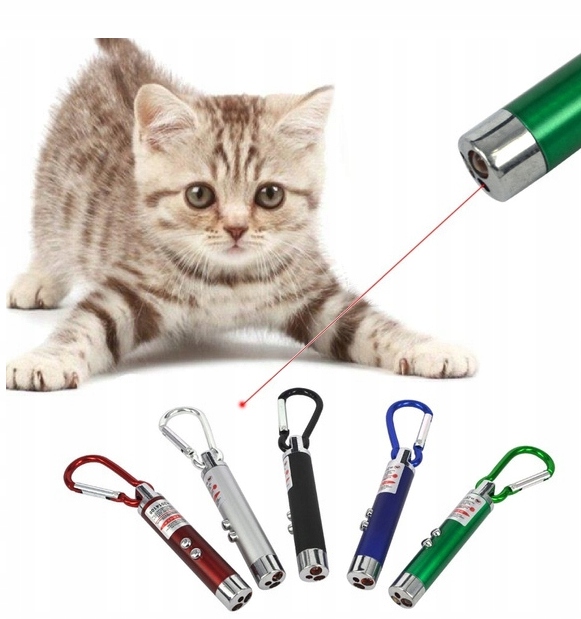 LASER WSKAŹNIK LASEROWY LATARKA ZABAWKA KOTA 2W1 EAN (GTIN) 6932022810487