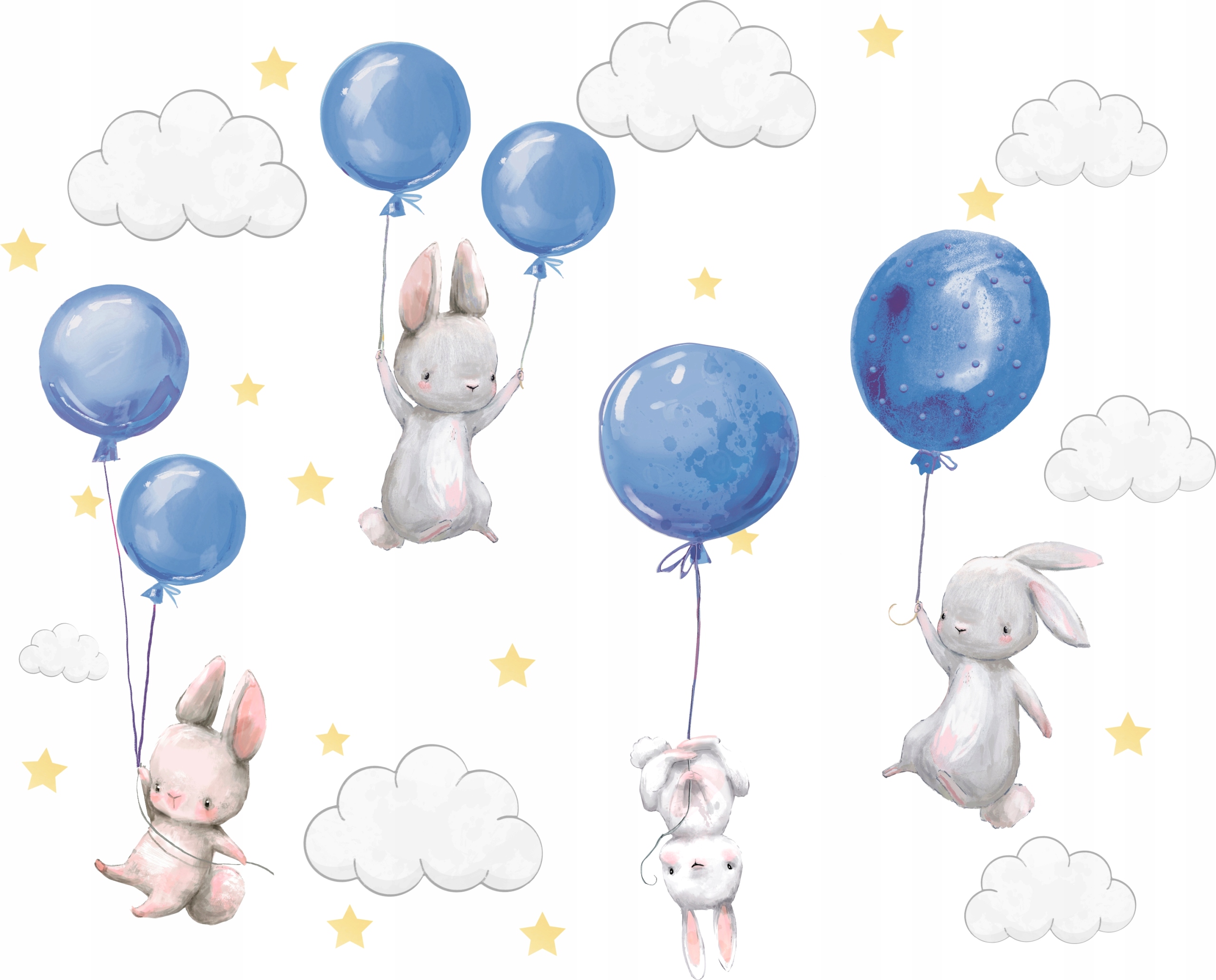 

Naklejki ścienne Króliczki balony dla dzieci 100 6