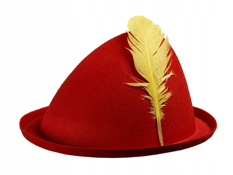

Kapelusz Filcowy Pinokio Pióro Czerwony